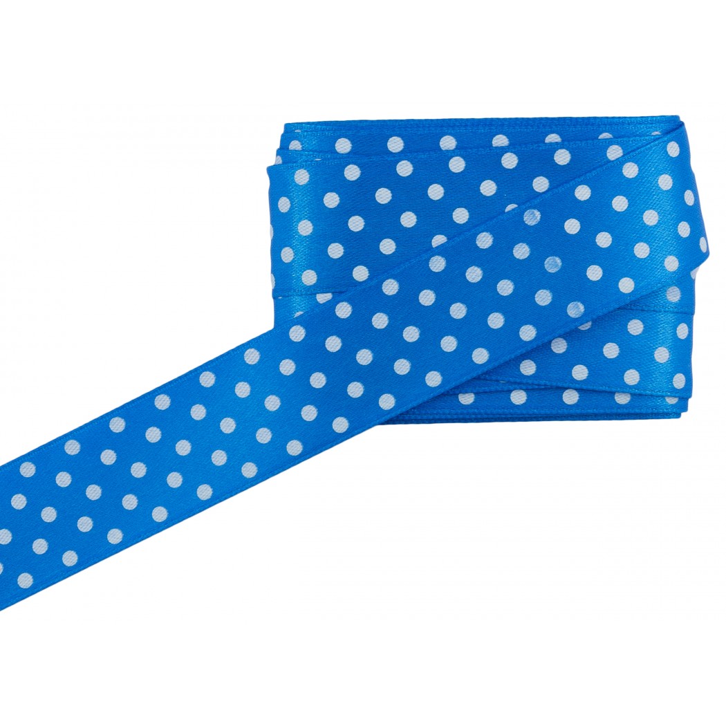 38mm / 5m Satinband mit Punkten